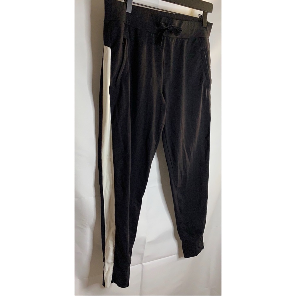 Athleta Metro Track Jogger Black White Size M - Picture 5 of 8